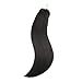 Ugeat Micro Loop Hair Extensions Real Human Hair Natural Black Microlink Hair Extensions Micro Loop Extensions Human Hair Micro Ring Extensions Real Human Hair Black #1 50S 16 Inch