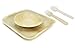 Party Set of 100 Eco-Friendly Dinnerware - 10