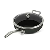 Chantal Copper Fusion 11-Inch Covered Saute Skillet, Onyx