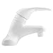Dura Faucet DF-PL100-WT RV Single Lever Bathroom Faucet (White ABS Plastic)