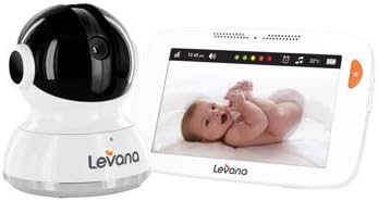 LEVANA® Mylo™ 5" Touchscreen High Resolution PTZ Video Baby Monitor