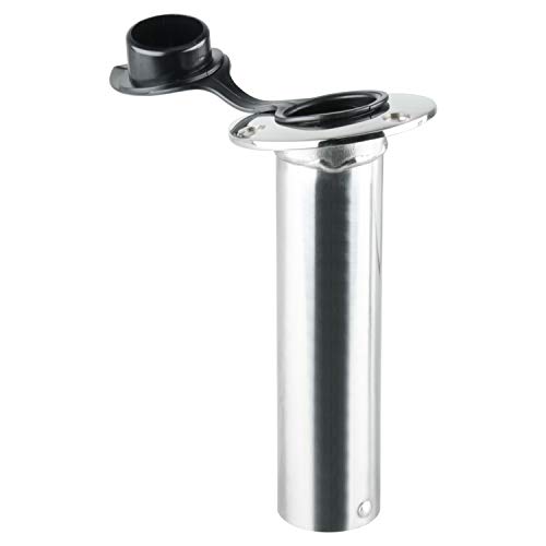 Amarine Made 2 Stück 15 Grad Edelstahl robuste bündige Montage sonnenbeständig Rutenhalter mit schwarzer PVC-Kappe und… – Bild 6