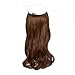 COCO Synthetic Hair Extensions Curly Wavy 20 Inches (Ash Brown)