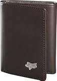 Fox Men's Leather Trifold Wallet, Brown, One Size