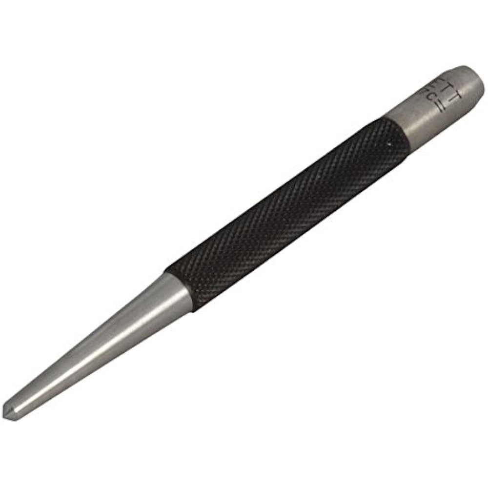 117C Center Punch With Round Shank, 4" Length, 1/8" Tapered Point Hand