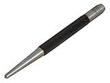 Starrett 117C Center Punch With Round Shank, 4" Length, 1/8" Tapered Point Diameter