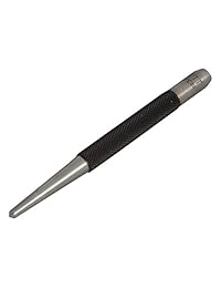 Starrett 117 C Centro punzón con vástago redondo 4 Longitud 1 8 Cónicos Point New, Negro, 1