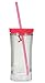Contigo 16oz Shake n' Go Tumblers Watermelon & Clear, 2pack Includes Extra Straws