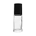Dimes 5 ML Clear Glass Roller Bottles with Glass Roller Balls and Black Caps for Essential Oils, Perfumes (24 Pack)