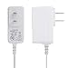 Dericam 12V 1A DC Power Supply Adapter for IP/CCTV Security Camera, 5ft/1.5 Meter AC to DC Power Cord, Wall Charger, Output DC 12V 1000mA, Input AC 100V-240V/50 or 60Hz/0.4A Max, US Plug, White