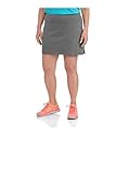Women's Plus Size Adjustable Waist Hidden Pocket Basic Knit Skort