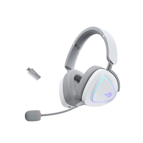 ROG Delta II - Auriculares Gaming Inalámbricos Trimodal - Blanco