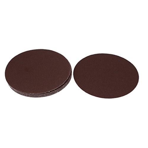 uxcell 7" Dia 60 Grit Abrasives Hook and Loop Sanding Paper Sheet Discs 10 Pcs