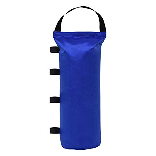 Keymaya Heavy Duty Outdoor Pop Up Canopy Tent Gazebo Weight Sand Bag Anchor Kit 4 Pack (Single with Handle, Blue)