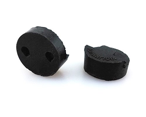 image for Honbay 2pcs Black Rubber Round Violin Viola Mute