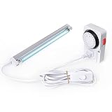 LAMPTOP 8W 110v 60Hz UV Sterilizer Ozone Light with 24 Hour Plug-in Mechanical Timer，UVC Light Cleaning Light Sanitizing for Cabinet Household Shoes