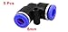 Uxcell a14031500ux0124 Air Pneumatic 6mm L Shaped Push in Elbow Connector Tube Fittings (Pack of 5)