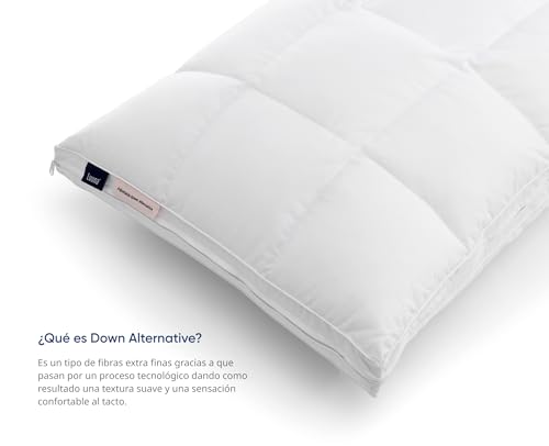 Travesseiro Luuna Down Alternative, Ultra Soft Cruelty Free, Altura Ajustável 2 Inserções, Capa 30% Algodão OEKO-TEX, 30 Noites de Teste.