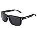 LianSan Designer Oversized Rectangular Women Men Sports Sunglasses Wayfarer Glasses 0709(black(silver))