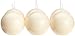 Biedermann & Sons 2-1/2-Inch Round-Shaped Ball Candles Champagne, Set of 6