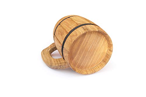 Wooden Beer Tankard Beer Mug Capacity: 20 oz (0.6 liters). Wooden Beer Stein - Wood Carving Beer Mug of Wood Eco Friendly Great Beer Gift Ideas Beer Mug for Men. Color Beige - Thumbnail 3