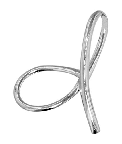 Designer Inspired Sterling Silver Script "d" Pendant