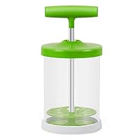Lber New Manual Milk Frother Foam Maker Coffee Double Mesh Creamer Foamer Home Kitchen Supplies Green
