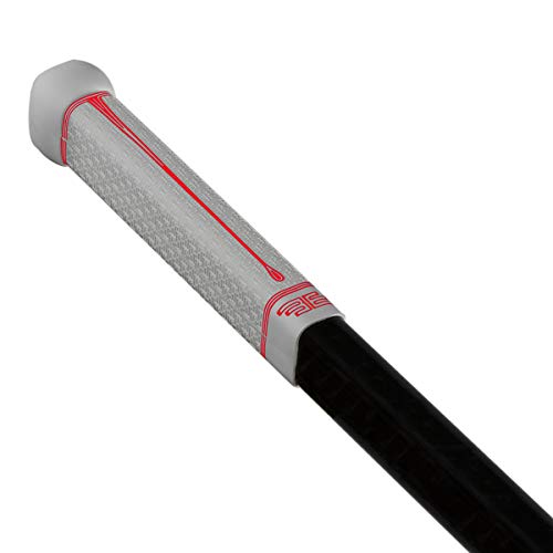 Buttendz Flux Z Hockey Stick Replacement Grip (White/Red Drip)
