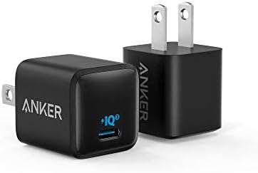 [2-Pack] Anker Nano iPhone Charger, 20W PIQ 3.0 Durable Compact Fast Charger, PowerPort III USB-C Charger for iPhone 12/12 Mini/12 Pro/12 Pro Max, Galaxy, Pixel 4/3, iPad Pro, AirPods Pro, and More