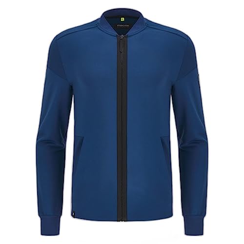 Macron Men's Athleisure Scd Mykonos Varsity Scuba Light Fzip Man Snav, Marine, XX-Large