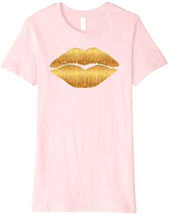Womens Kissing Lips shirt Sexy Womens trendy graphic t shirts Small Pink