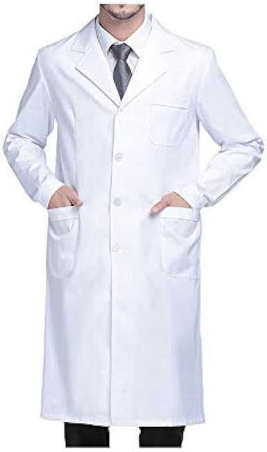MISEMIYA Laborkittel Unisex - Weißer Arztkittel Für Medizinisches Personal
