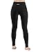 ODODOS Women's High Waist Yoga Pants with Pockets,Tummy Control,Workout Pants Running 4 Way Stretch Yoga Leggings with Pockets,Black,Medium