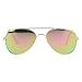 Kids Girl Baby Sunglasses Aviator Sunglasses,Shileded Metal Frame Reflective Lenses for Girls 3-10 Age(Pink)