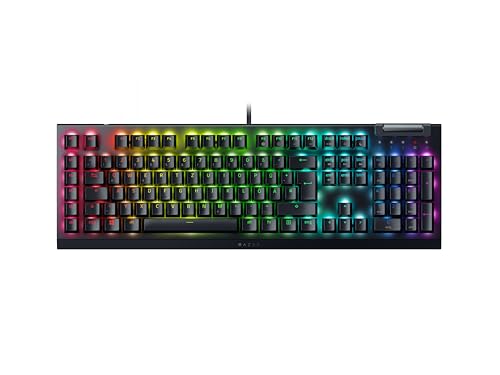 Razer BlackWidow V4 X - Mechanische Gaming-Tastatur Chroma RGB (Mechanische Green Switches, 6 eigene Makro-Tasten, Doubleshot-ABS-Tastenkappen) QWERTY