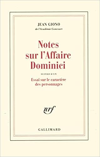 Amazon Fr Notes Sur L Affaire Dominici Giono J Livres
