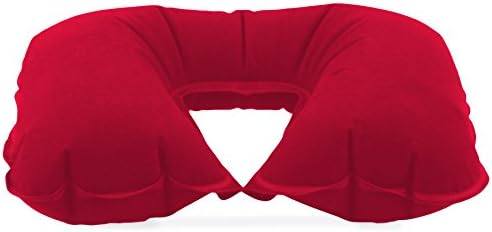 Dream Essentials Inflatable Travel Neck Pillow - Red