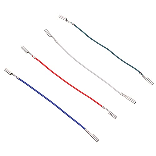 4pcs Turntable Headshell Wires Phonograph Record Players Assorted Colors Connectors