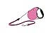 FLEXI Freedom Soft Grip Retractable Cord Dog Leash, Small, 16-Feet Long, Supports up to 26-Pound, Pink/Black