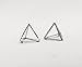 Helen de Lete Simple Geometric Triangle Sterling Silver Stud Earrings for Women