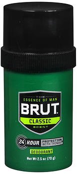 Brut Deodorant Round Solid, 2.50 Ounce (Pack of 12)
