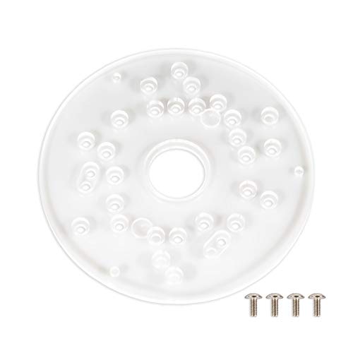 POWERTEC 71381 Universal Router Base Plate for Trim Routers | Compact Router Plate with Screws