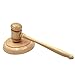 Wood Gavel and Round Block Set for Lawyer Student Judge Auction Sale Teaching Meetings, Unique Craft Gifts Toys