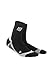 CEP Womens Crew Cut Athletic Performance Running Sock (Black/Gray) II