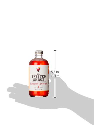The Twisted Shrub | Cranberry Clementine | Apple Cider Vinegar Drink Mixers for Healthier Sodas & Cocktails