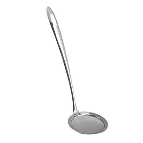 Stainless Steel Colander Filter Oil Spoon Fine Mesh Colander Sifter Sieve Kitchen Vegetable Strainer Clip Cooking Tools