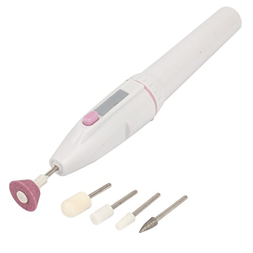 uxcell Professional Nail Polish Acrylic Manicure Drill Electric Machine Kits Set White