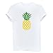 BLACKMYTH Women Cute Graphic T shirts Funny Tops pineapple Tees