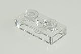 500x Lego Clear Translucent 1x2 Flat Plates Super Pack