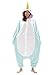 Blue Narwhal Kigurumi Costume Onesie (One Size Fits All)